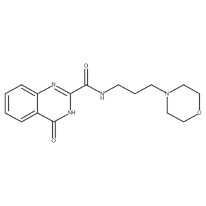 4-hydroxy-N-[3-(morpholin-4-yl)propyl]quinazoline-2-carboxamide Structure