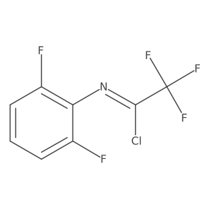 N-(2,6-Difluoro-phenyl)-2,2,2-trifluoro-acetimidoyl chloride结构式