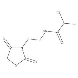 2-chloro-N-[2-(2,4-dioxo-1,3-thiazolidin-3-yl)ethyl]propanamide Structure