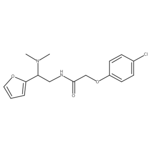 2-(4-chlorophenoxy)-N-[2-(dimethylamino)-2-(furan-2-yl)ethyl]acetamide Structure