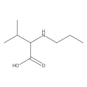 (S)-2-(Propylamino)-3-methylbutanoic acid Structure