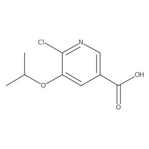 6-Chloro-5-isopropoxynicotinic acid结构式