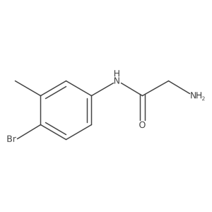 2-amino-N-(4-bromo-3-methylphenyl)acetamide Structure