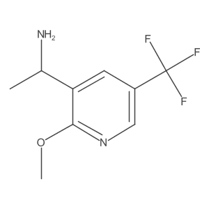 1-(2-Methoxy-5-trifluoromethyl-pyridin-3-YL)-ethylamine Structure