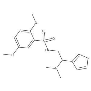 N-(2-(dimethylamino)-2-(thiophen-3-yl)ethyl)-2,5-dimethoxybenzenesulfonamide结构式