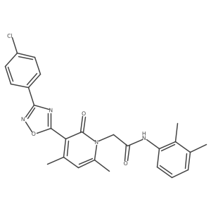 2-(3-(3-(4-chlorophenyl)-1,2,4-oxadiazol-5-yl)-4,6-dimethyl-2-oxopyridin-1(2H)-yl)-N-(2,3-dimethylphenyl)acetamide Structure