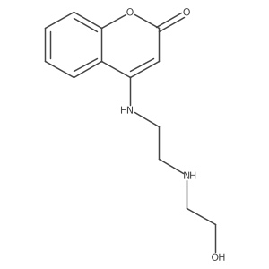 4-({2-[(2-hydroxyethyl)amino]ethyl}amino)-2H-chromen-2-one结构式