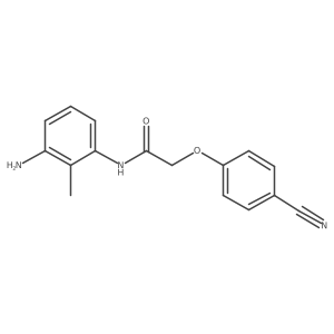 N-(3-Amino-2-methylphenyl)-2-(4-cyanophenoxy)acetamide Structure