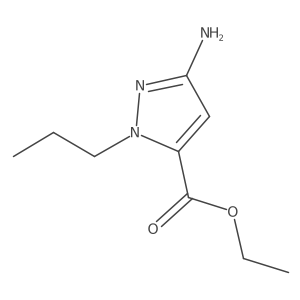 Ethyl 3-amino-1-propyl-1H-pyrazole-5-carboxylate结构式