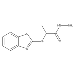 2-[(1,3-Benzothiazol-2-yl)amino]propanehydrazide Structure