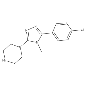 1-[5-(4-chlorophenyl)-4-methyl-4H-1,2,4-triazol-3-yl]piperazine结构式