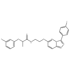 2-(3-fluorophenoxy)-N-(2-((3-(4-fluorophenyl)-[1,2,4]triazolo[4,3-b]pyridazin-6-yl)oxy)ethyl)propanamide Structure