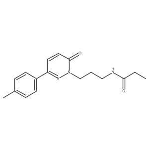 N-(3-(6-oxo-3-(p-tolyl)pyridazin-1(6H)-yl)propyl)propionamide结构式