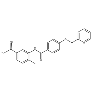 N-(5-carbamimidoyl-2-methylphenyl)-4-(pyridin-2-ylmethoxy)benzamide结构式