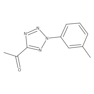1-[2-(3-methylphenyl)-2H-tetrazol-5-yl]ethanone结构式