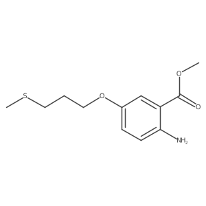 Benzoic acid, 2-amino-5-[3-(methylthio)propoxy]-, methyl ester结构式