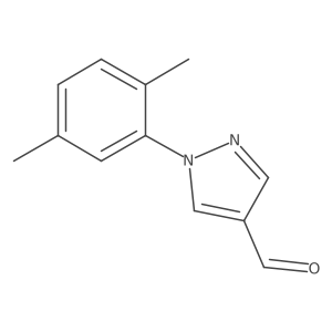 1-(2,5-dimethylphenyl)-1H-pyrazole-4-carbaldehyde结构式