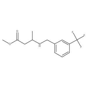 Methyl 3-({[3-(trifluoromethyl)phenyl]methyl}amino)butanoate Structure