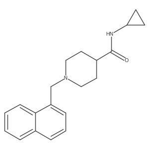 N-cyclopropyl-1-[(naphthalen-1-yl)methyl]piperidine-4-carboxamide Structure