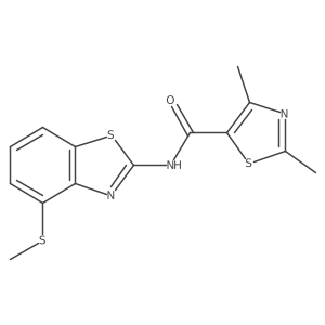 2,4-dimethyl-N-(4-(methylthio)benzo[d]thiazol-2-yl)thiazole-5-carboxamide Structure