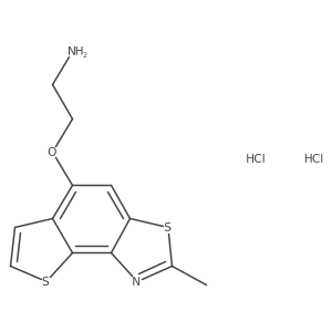 2-[(2-Methylthieno[2,3-e][1,3]benzothiazol-5-yl)oxy]ethanamine dihydrochloride Structure