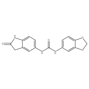 1-(Benzo[d][1,3]dioxol-5-yl)-3-(2-oxoindolin-5-yl)urea Structure