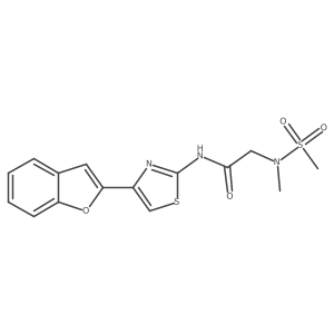 N-(4-(benzofuran-2-yl)thiazol-2-yl)-2-(N-methylmethylsulfonamido)acetamide结构式