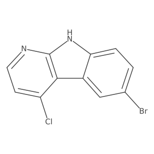 6-Bromo-4-chloro-9H-pyrido[2,3-b]indole Structure