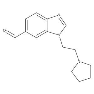 1-[2-(1-Pyrrolidinyl)ethyl]-1H-benzimidazole-6-carboxaldehyde结构式