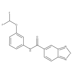 N-(3-(difluoromethoxy)phenyl)benzo[c][1,2,5]thiadiazole-5-carboxamide Structure