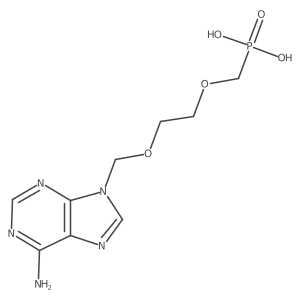Phosphonic acid, [[2-[(6-amino-9H-purin-9-yl)methoxy]ethoxy]methyl]-结构式