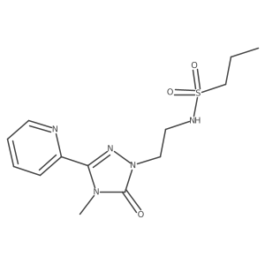 N-(2-(4-methyl-5-oxo-3-(pyridin-2-yl)-4,5-dihydro-1H-1,2,4-triazol-1-yl)ethyl)propane-1-sulfonamide Structure