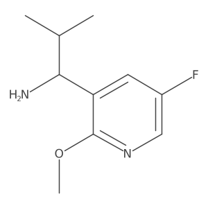 (S)-1-(5-Fluoro-2-methoxypyridin-3-YL)-2-methylpropan-1-amine Structure