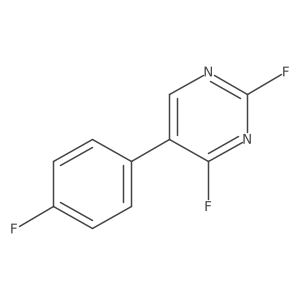 2,4-Difluoro-5-(4-fluorophenyl)pyrimidine结构式