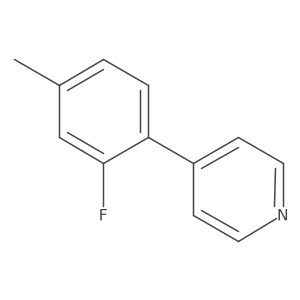 4-(2-Fluoro-4-methylphenyl)pyridine结构式