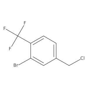 2-Bromo-4-(chloromethyl)-1-(trifluoromethyl)benzene结构式