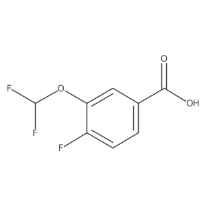 3-(Difluoromethoxy)-4-fluorobenzoic acid Structure
