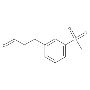 3-(3-Methanesulfonylphenyl)propanal Structure