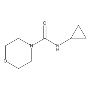 N-cyclopropylmorpholine-4-carboxamide结构式
