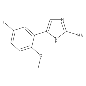 5-(5-fluoro-2-methoxyphenyl)-1H-imidazol-2-amine Structure