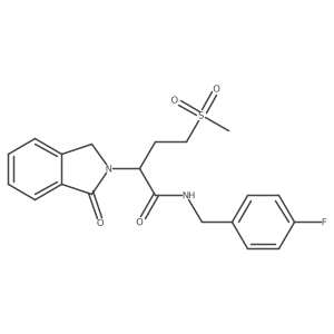 N-[(4-Fluorophenyl)methyl]-4-methanesulfonyl-2-(1-oxo-2,3-dihydro-1H-isoindol-2-YL)butanamide Structure