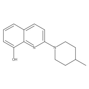 2-(4-Methylpiperidin-1-yl)quinolin-8-ol结构式