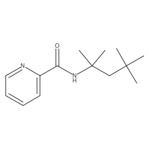 N-(1,1,3,3-tetramethylbutyl)-2-pyridinecarboxamide Structure