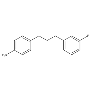 4-[3-(3-Fluorophenyl)propyl]aniline Structure