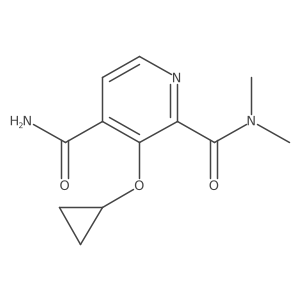 3-Cyclopropoxy-N2,N2-dimethylpyridine-2,4-dicarboxamide Structure