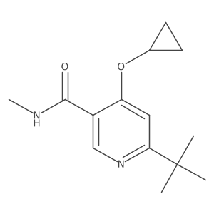 6-Tert-butyl-4-cyclopropoxy-N-methylnicotinamide Structure