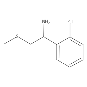 1-(2-Chlorophenyl)-2-methylsulfanylethanamine结构式