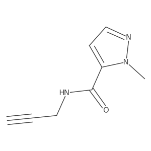 1-methyl-N-(prop-2-yn-1-yl)-1H-pyrazole-5-carboxamide结构式