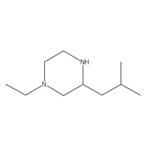 1-Ethyl-3-(2-methylpropyl)piperazine Structure
