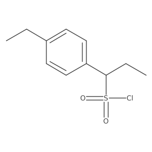 1-(4-Ethylphenyl)propane-1-sulfonyl chloride结构式